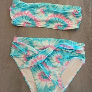 High Waisted Tie Dye Beach Riot Bikini